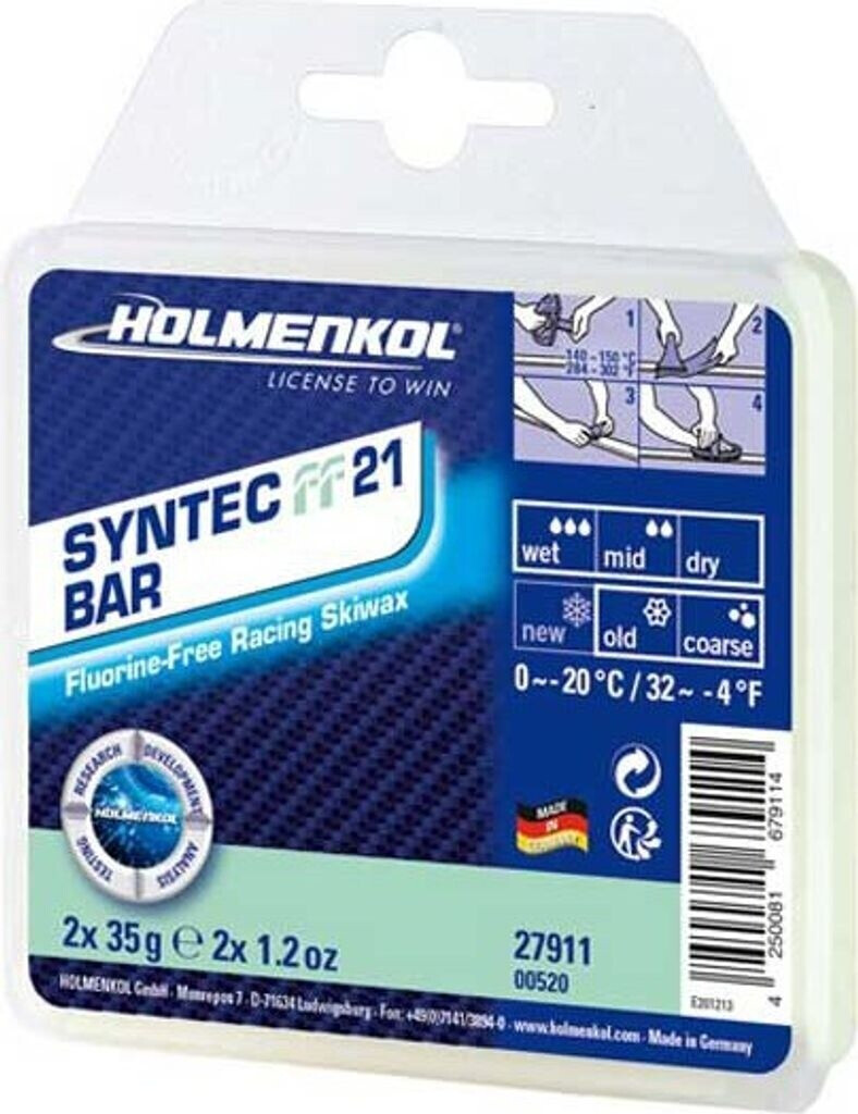 Holmenkol Syntec Ff 21 Bar 0°c/-20°c Wax 2x35g