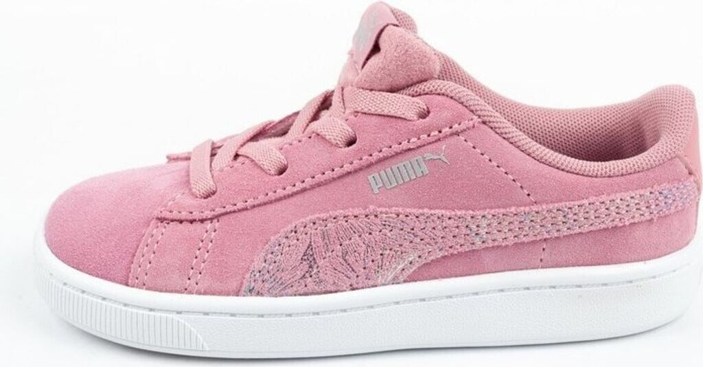 Puma Girls Vikky v2 Multicolor FS AC Sneaker Foxglove Silver White