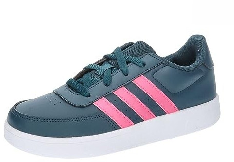 Adidas Breaknet Lifestyle Court Two-Strap Hook-and-Loop High Shoes Arctic Night Lucid pink FTWR White