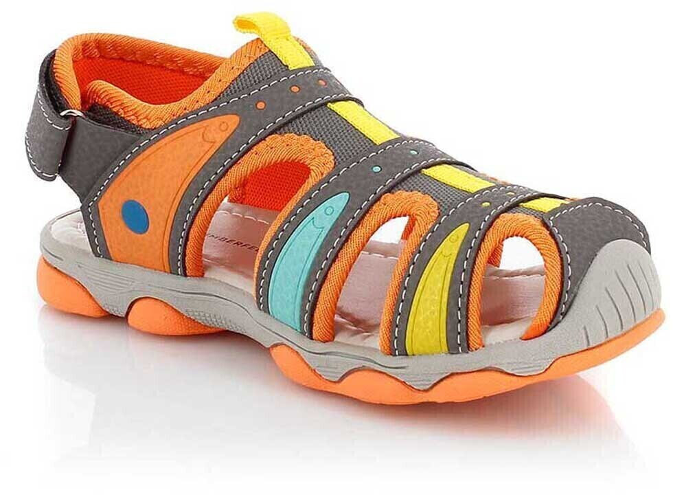 Kimberfeel Arlequin Sandals Orange Grey ARLEQUIN-Orange-34