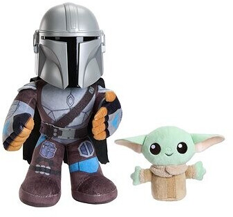 Mattel Star Wars The Mandalorian y Grogu Pack 2 Plush Toys 28cm