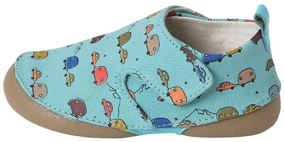 Vertbaudet Boys Baby Slippers Cars blue printed