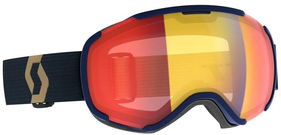 Scott FAZE II Ski Goggles (271815-6765-Liseredch) Schwarz Light Sensitive Red Chrome Cat 1