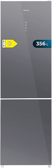 Cecotec Bolero CoolMarket Combi 356 Glass Grey
