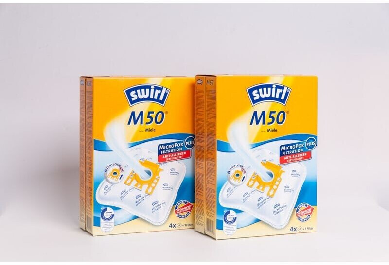 Swirl M50 Lot de 12 sacs d'aspirateur pour Miele Jazz Plus