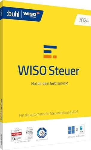 Buhl WISO Steuer 2024 ab 24,95 € (März 2025 Preise)  Preisvergleich 