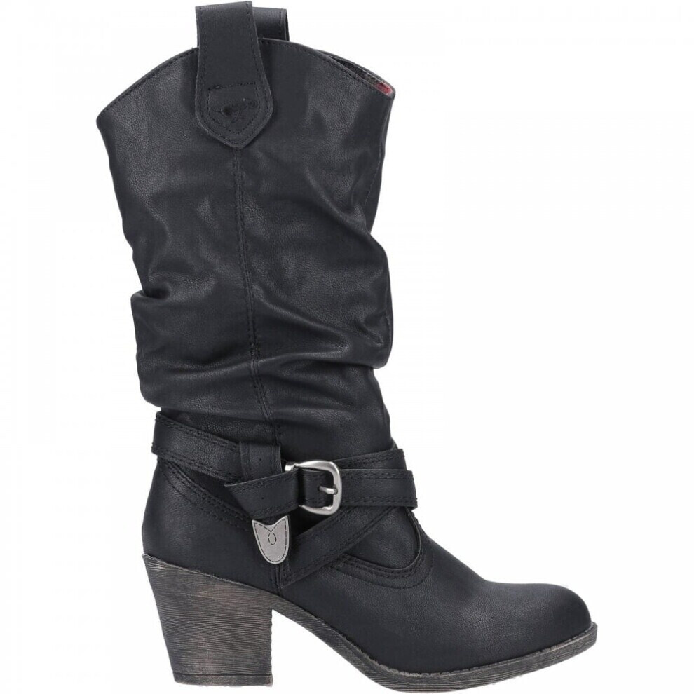 Rocket Dog Sidestep Womens Cowboy Boots Black