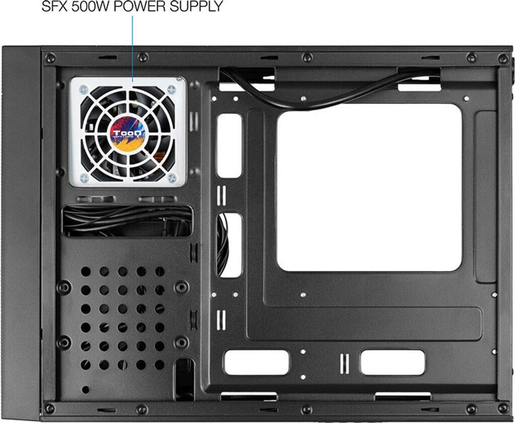 Case Mid-Tower TOOQ TQC-5701U3C-B Per ATX/MicroATX/Mini-ITX - Nero Acciaio 9 Alloggi