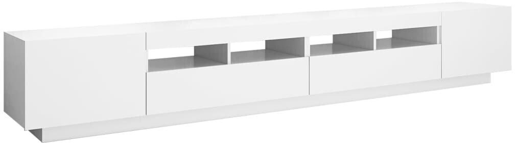 vidaXL Cabinet TV 260 x 35 x 40 LED Lights white (3081915)
