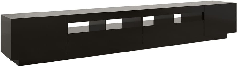 vidaXL Cabinet TV 260 x 35 x 40 LED Lights black (3081916)