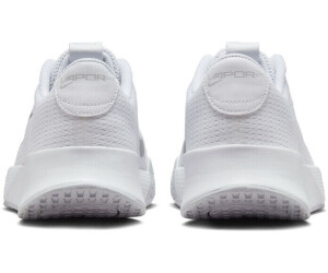 Nike women's court lite 2 tennis shoes white and metallic silver top