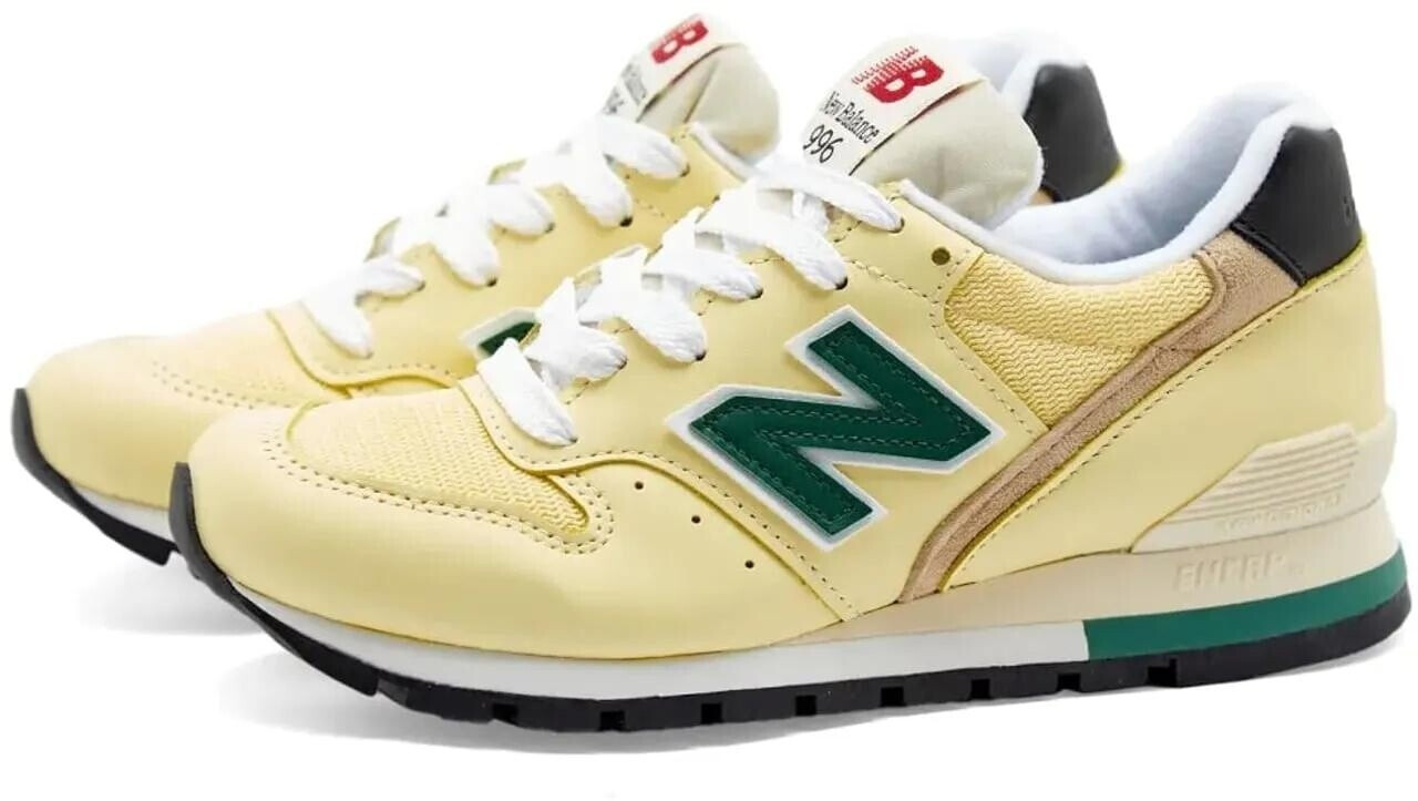 New Balance Made in USA 996 sulphur/forest green