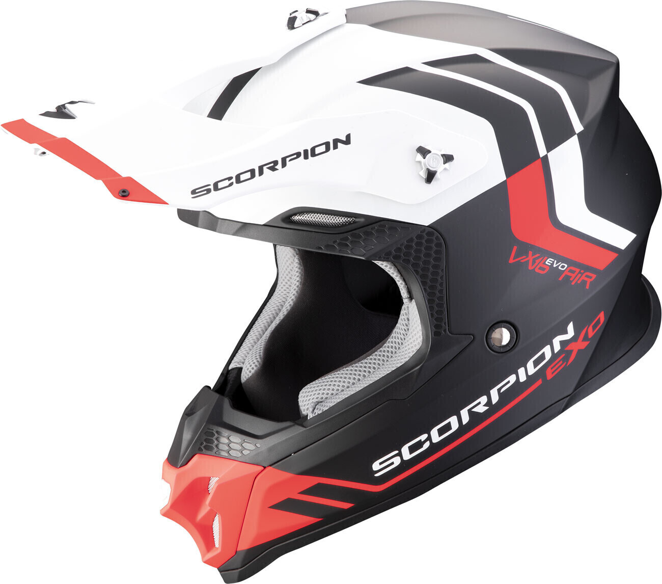 Scorpion VX-16 Evo Air Fusion mat noir/rouge