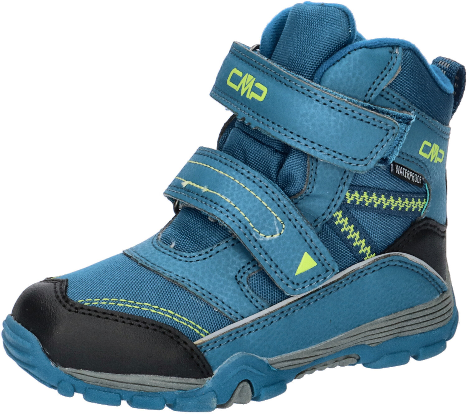 CMP Pyry Snow Boot Wp 38Q4514 Petrol-Yellow Fluo 19LP