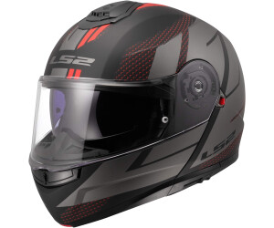 Casque Moto Modulable LS2 Strobe II - Homologué ECE 22.06 - Blanc Bleu Rouge - Taille S à 4XL