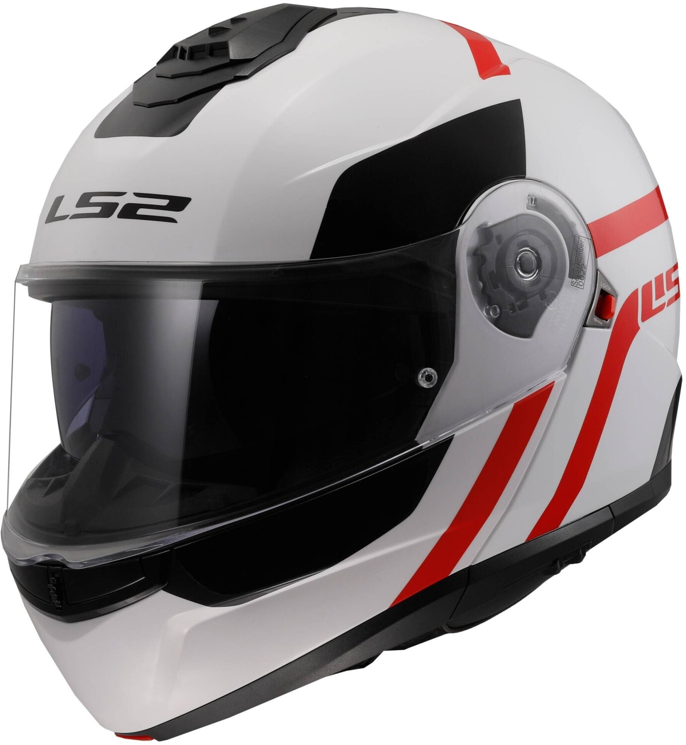 LS2 FF908 Strobe II Autox blanc/rouge