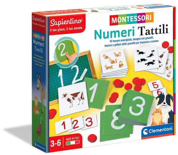 Clementoni Montessori Numeri Tattili a € 7,99 (oggi)