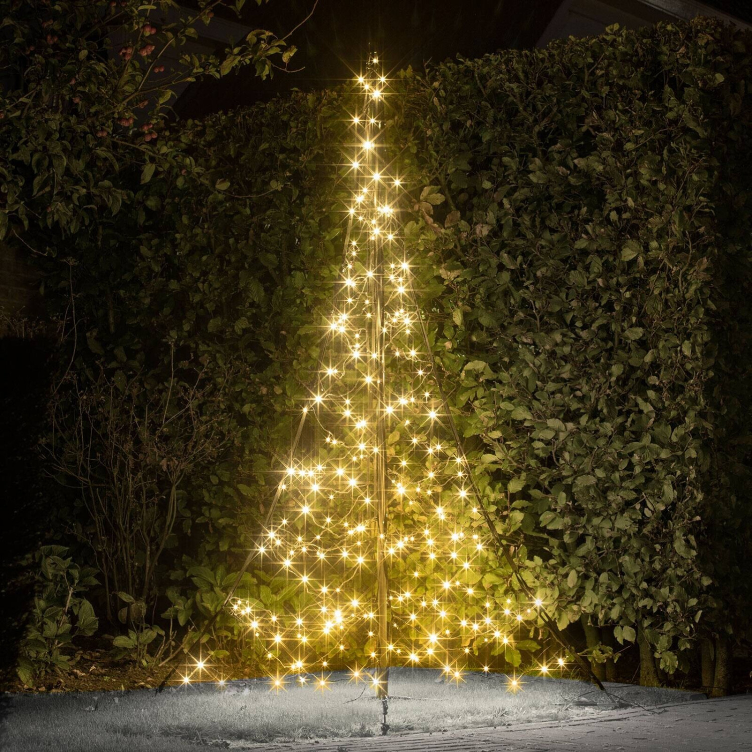 LED Weihnachtsbaum für Fahnenmast Lichterbaum Deko