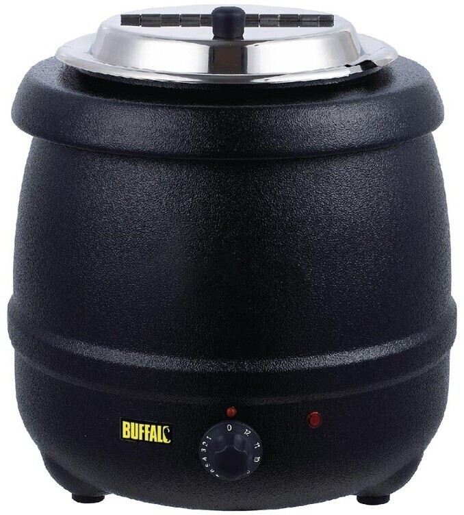 Buffalo Soup kettle with 10 liters in black, electric