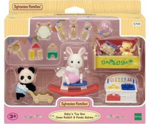 Sylvanian Families Baby's Toy Box - Snow Rabbit & Panda Babies