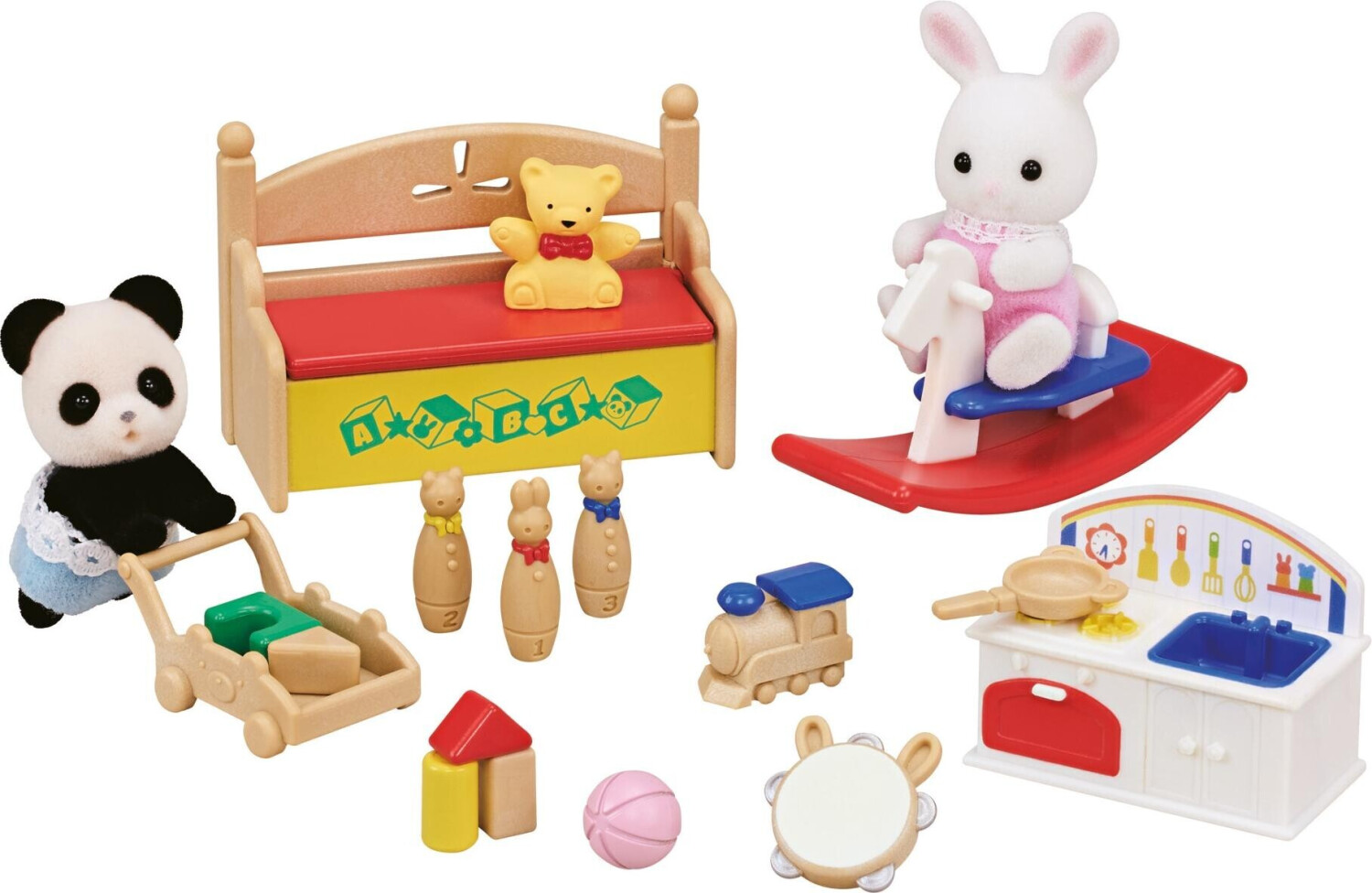 Buy Sylvanian Families Baby's Toy Box - Snow Rabbit & Panda Babies