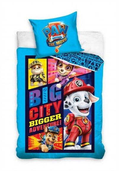 Carbotex Parure de lit Pat' Patrouille Big City Marcus bleu