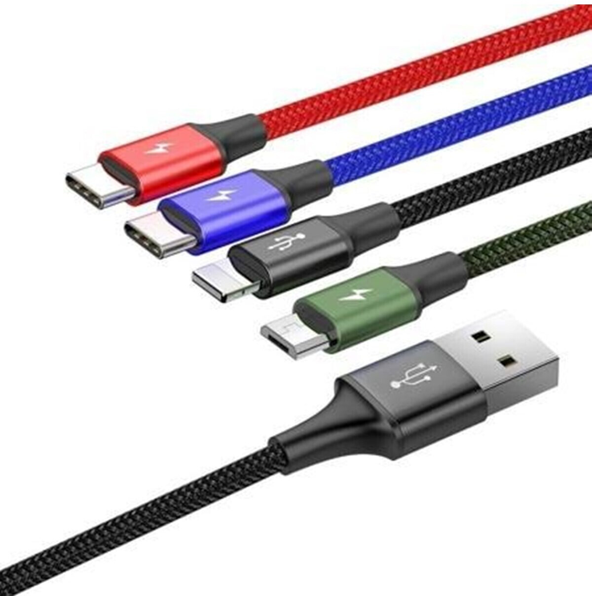 Baseus 4in1 Kabel Lightning, 2xUSB-C, Micro USB 1,2m ab € 11,90