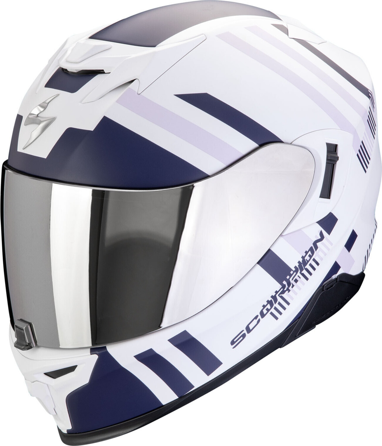 Scorpion Exo-520 Evo Air Banshee mat blanc/bleu