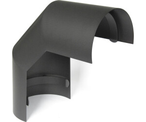 raik Rauchrohrbogen 120mm - Thermoschild 90° gussgrau (SH095-120-gg)