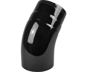 raik Rauchrohrbogen Emaille 120mm - 45° Bogen glatt Schwarz (ESH027-120-sw)