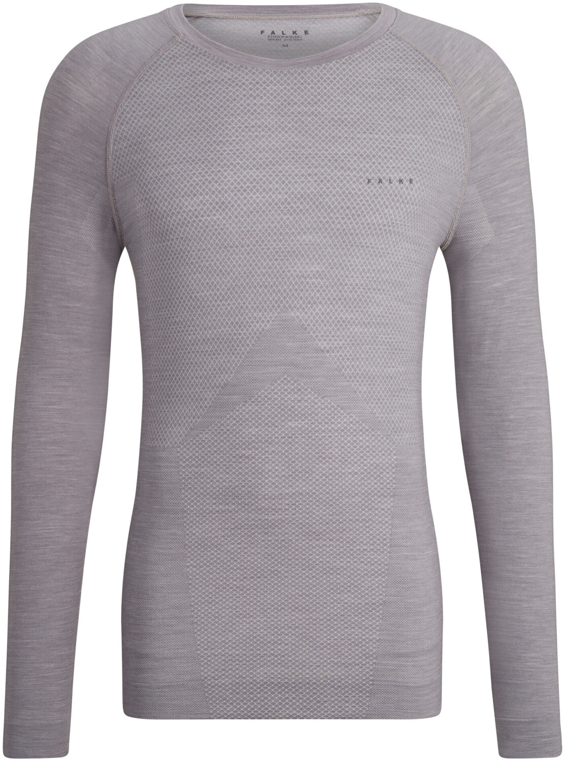 Falke Men long Sleeve Shirt Wool-Tech Light (33233) grey-heather