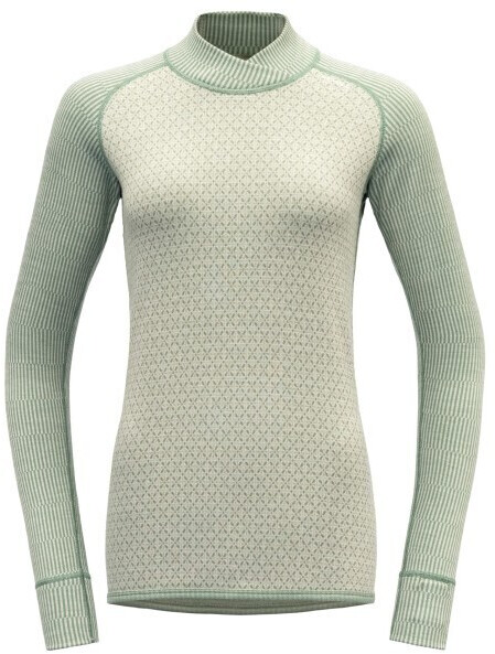 Devold Women's Kvitegga Cross Neck rawwhite
