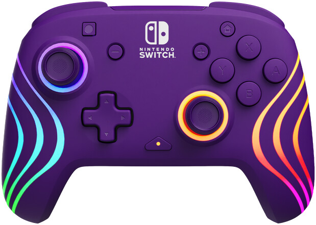 PDP Nintendo Switch Afterglow Wave Purple Wireless Controller