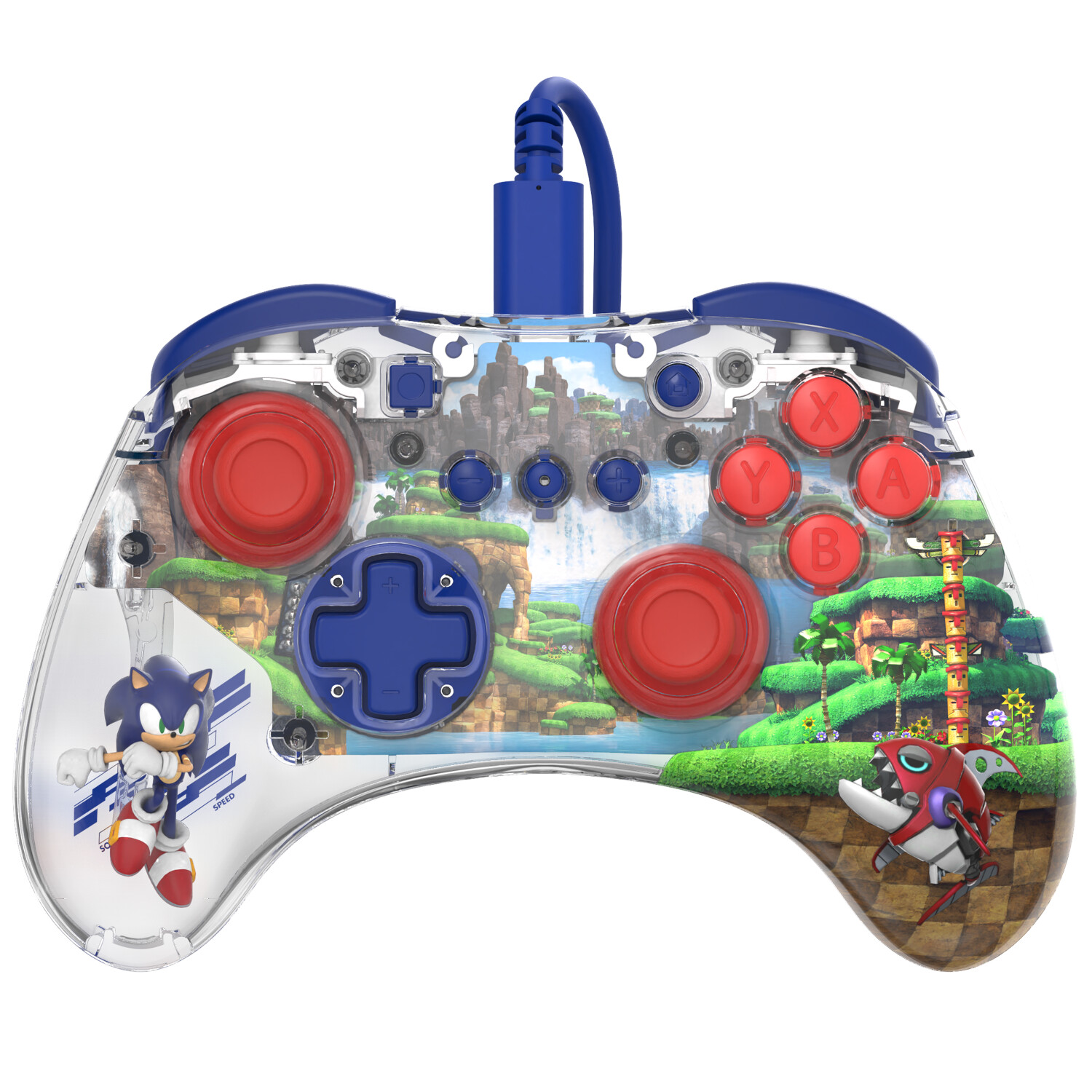 PDP Nintendo Switch REALMz Wired Controller Sonic Green Hill Zone