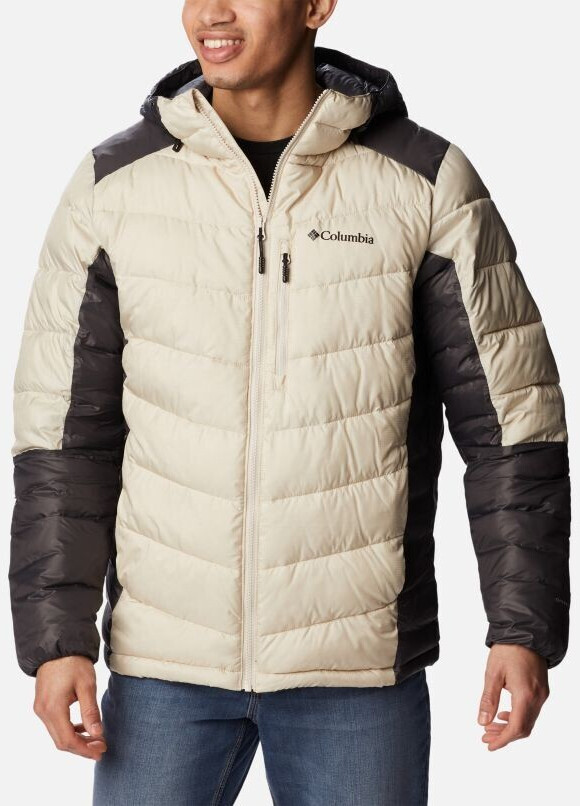 Columbia Labyrinth Loop Hooded Down Jacket dark stone/shark