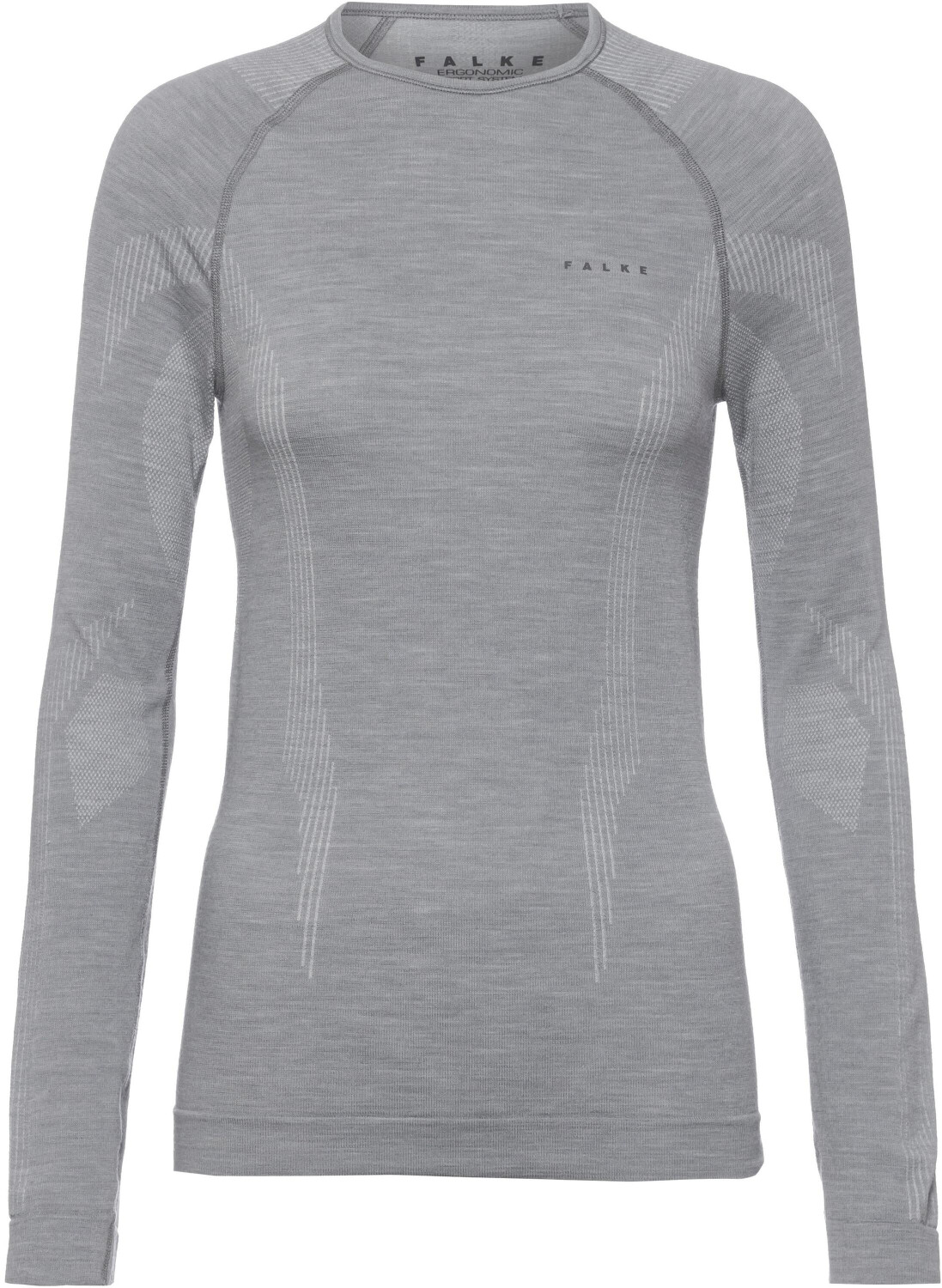Falke Women Long Sleeve Shirt Wool-Tech (33311) grey-heather