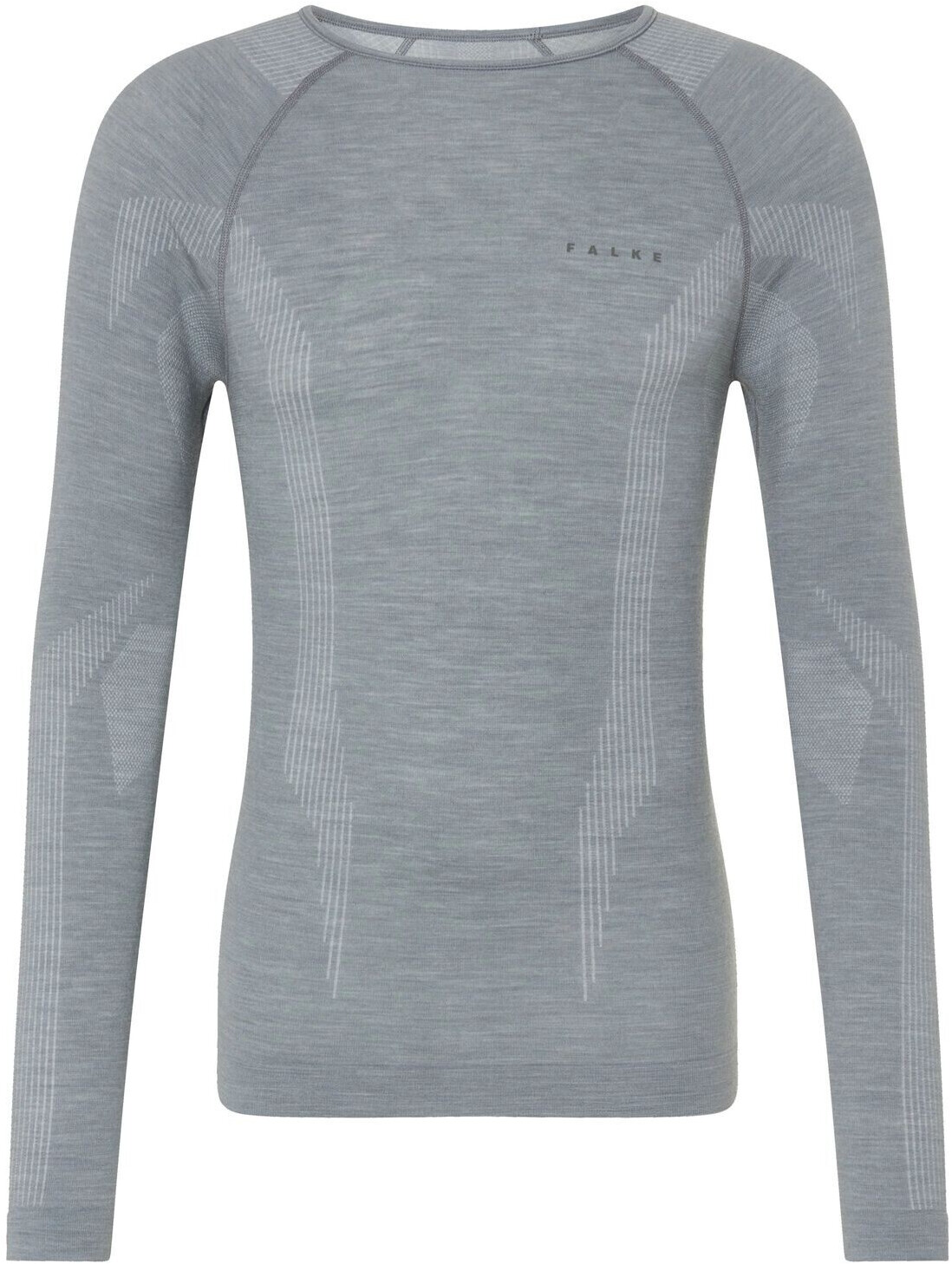 Falke Men Long Sleeve Shirt Wool-Tech (33481) grey-heather