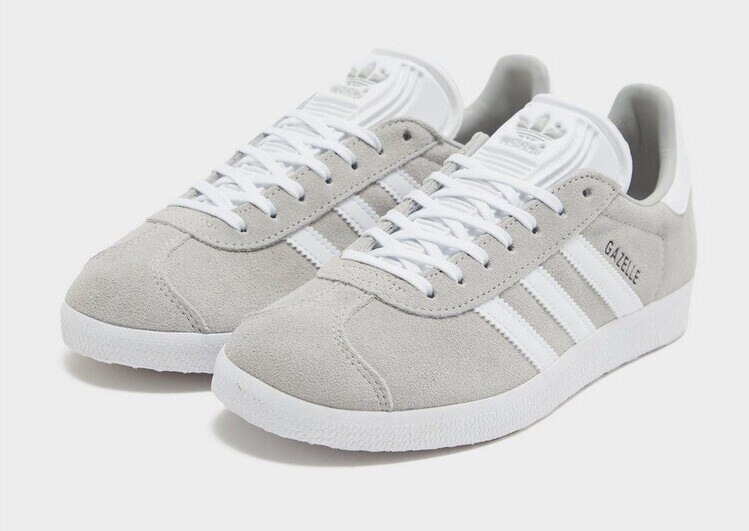 Adidas gazelle grey one / cloud white / gold met hot sale