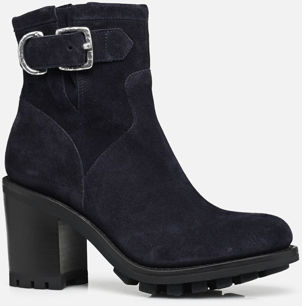 Free Lance Footwear Justy 9 Small Gero Buckle Nubuck navy