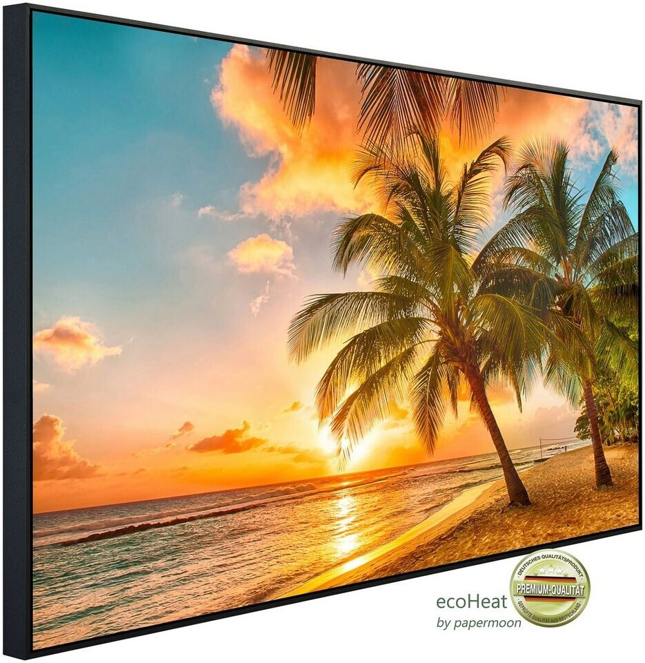 papermoon Infrarotheizung EcoHeat Barbados Palm Beach Matt-Effekt bunt