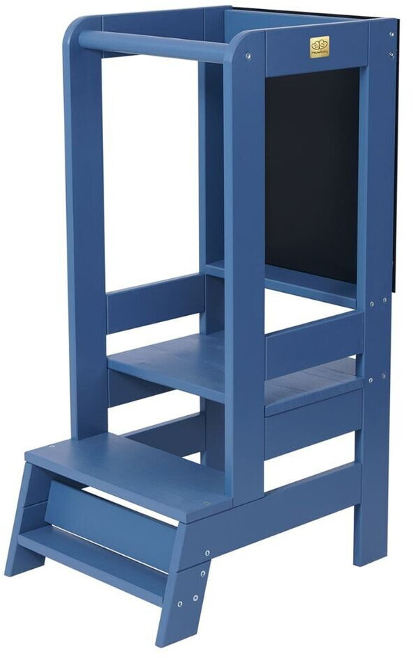 MeowBaby Learning tower with a blackboard for children blue