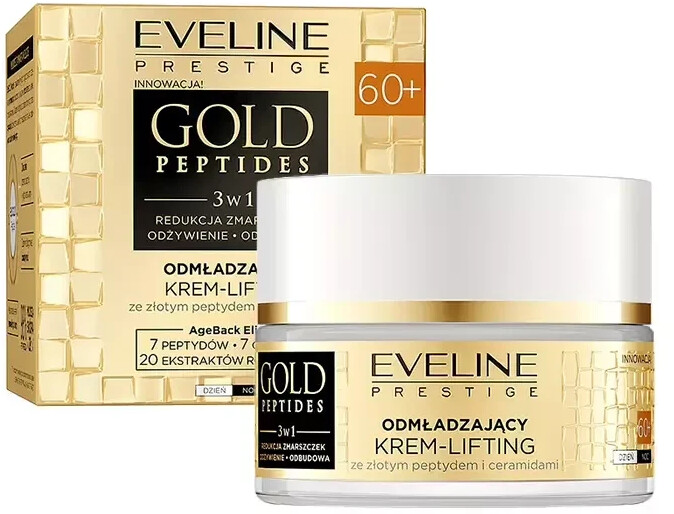 Photos - Other Cosmetics Eveline Cosmetics Eveline Eveline Gold peptides intensive lifting cream 60+  (50ml)
