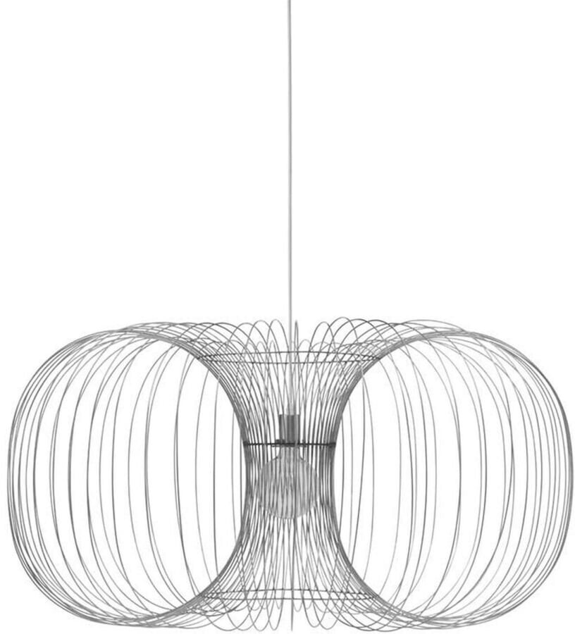 Normann Copenhagen Coil pendant light silver gray Ø 110x56.5 cm