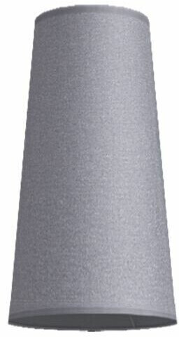 Grauer Stoff Lampenschirm Für Hängeleuchte | Konische Form | E27 Bis 40W | Ø 38 Cm, Höhe 30 Cm