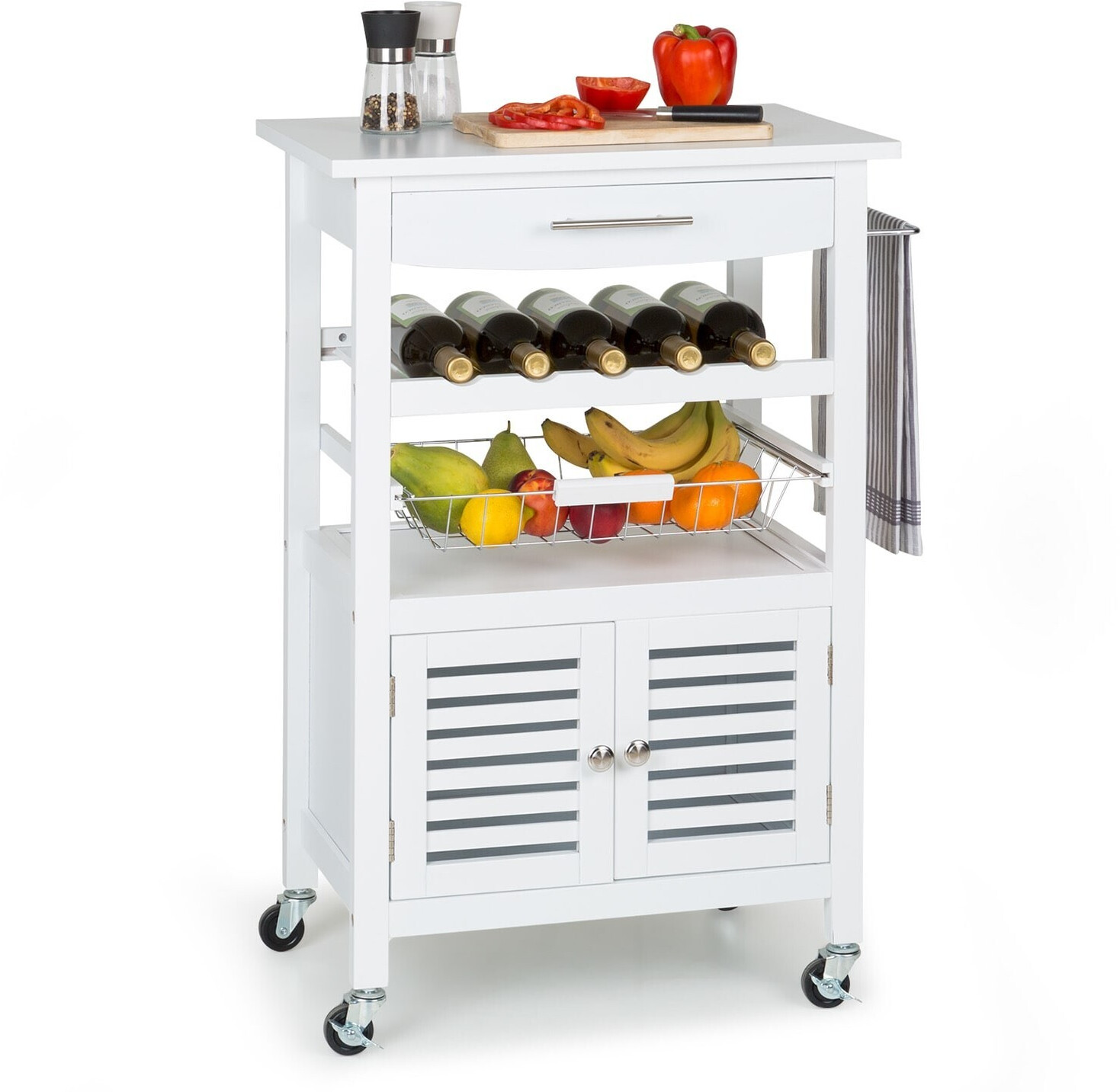 Klarstein Louisiana serving trolley white