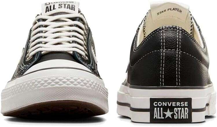 Converse star player black sale leather