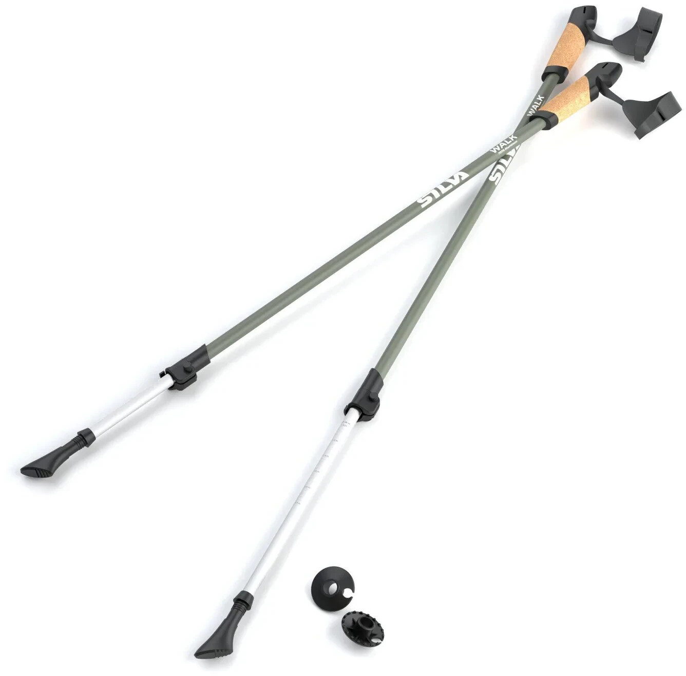 Silva Walking poles alu/cork green (38123)