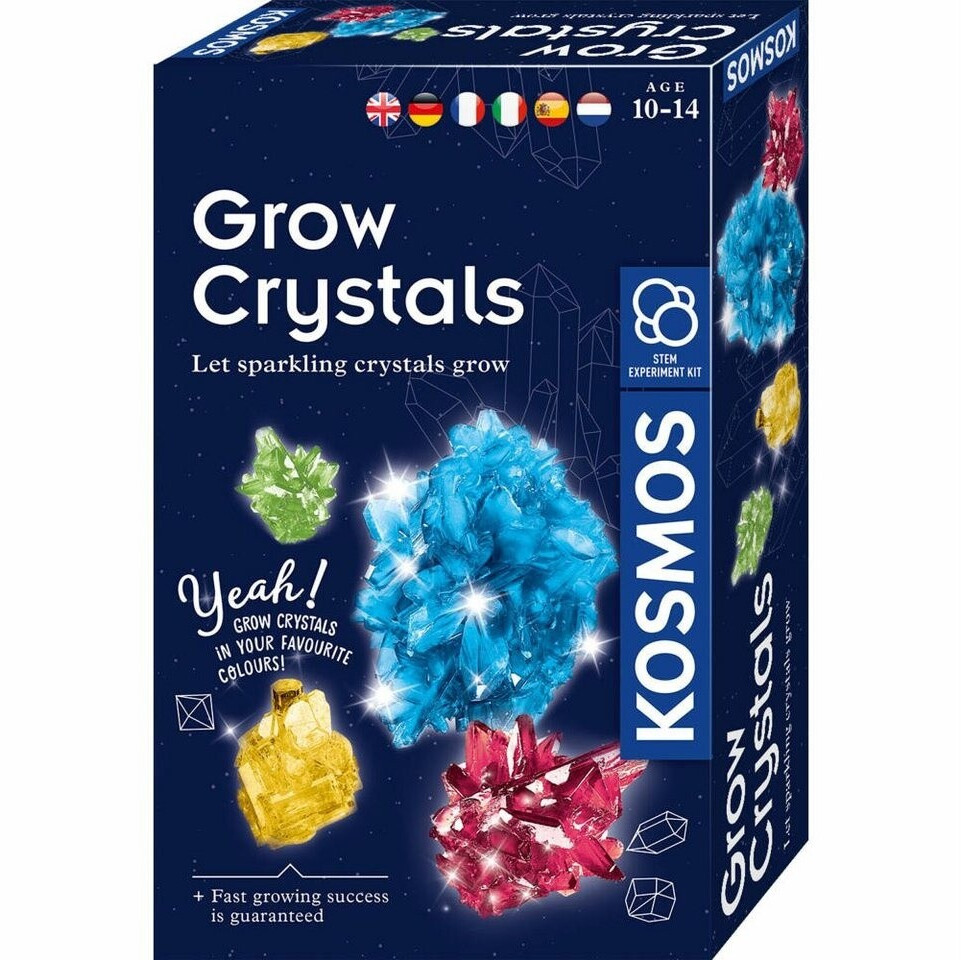 KOSMOS Crystal Growing Experiment Kit For Kids – Grow Colorful Crystals In Blue, Red & Yellow | STEM Science Toy - View #4