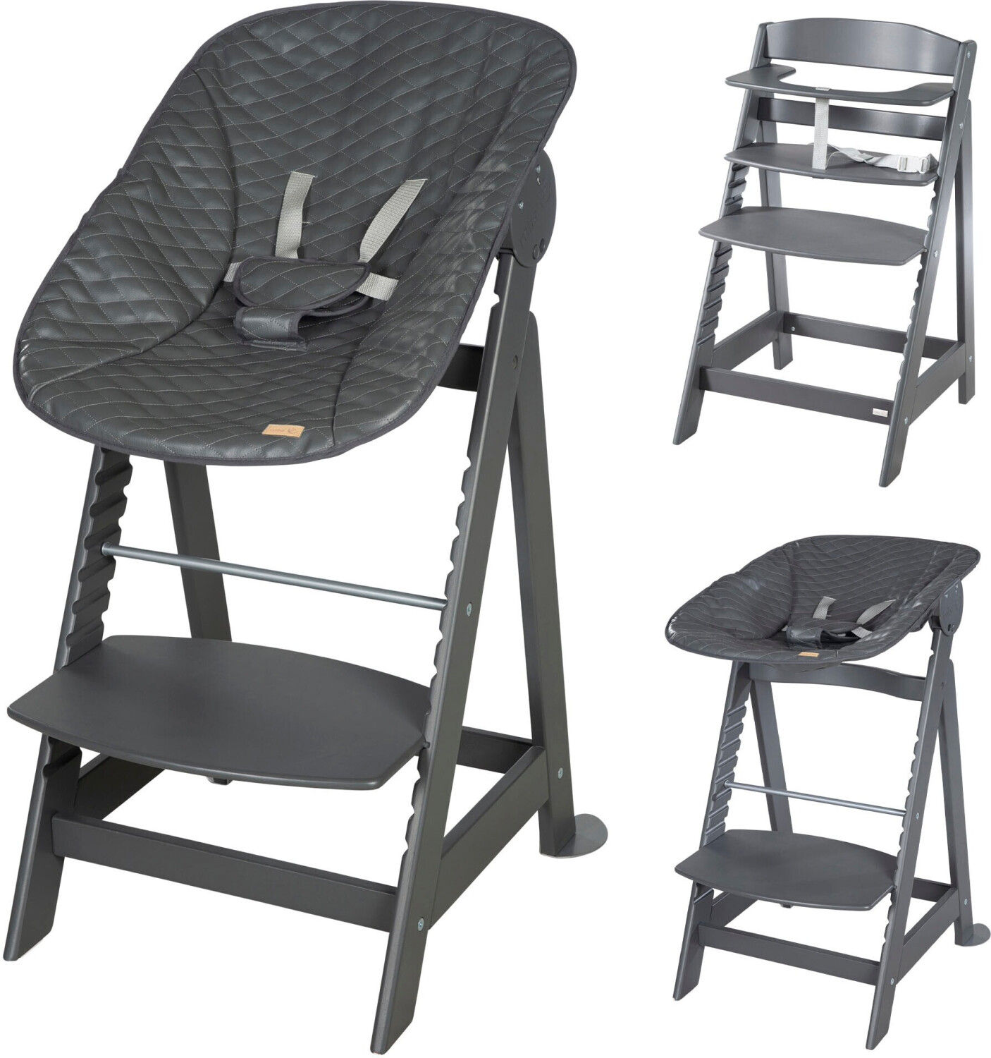 Roba Born Up Set 2in1 graphite/graphite quilted