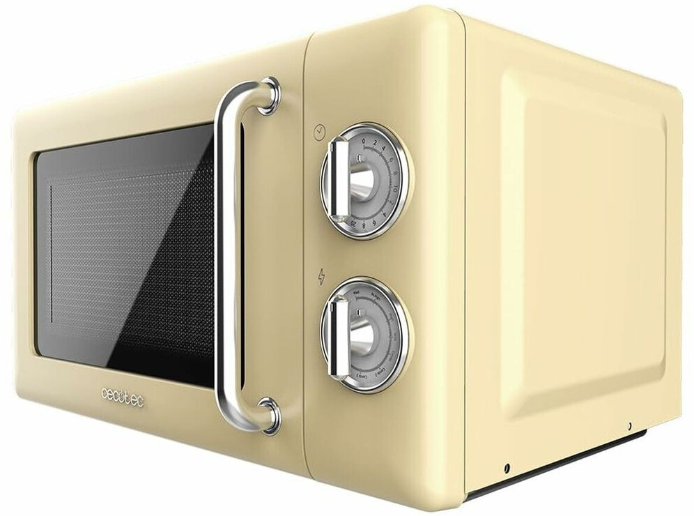 Cecotec ProClean 3110 Retro Mechanical Microwave Yellow